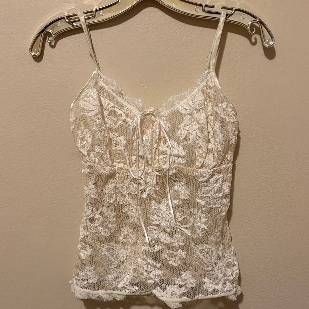 Tia Lyn Cream Lace Camisole